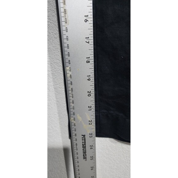 Lauren Ralph Lauren Womens Cropped Pants Sz Large Black Linen Blend Pull On - Picture 8 of 14